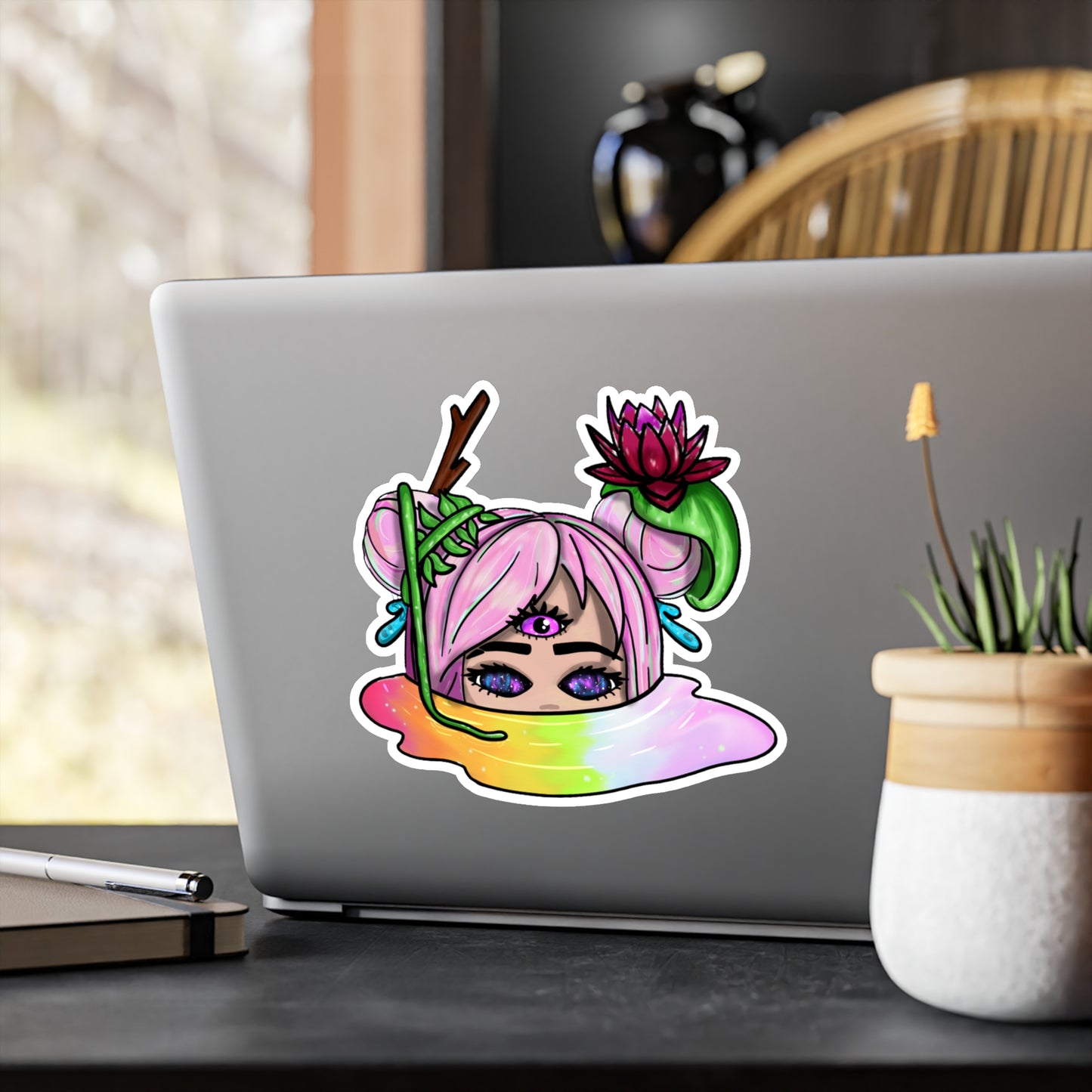 Rainbow Puddles Kiss-Cut Vinyl Decals