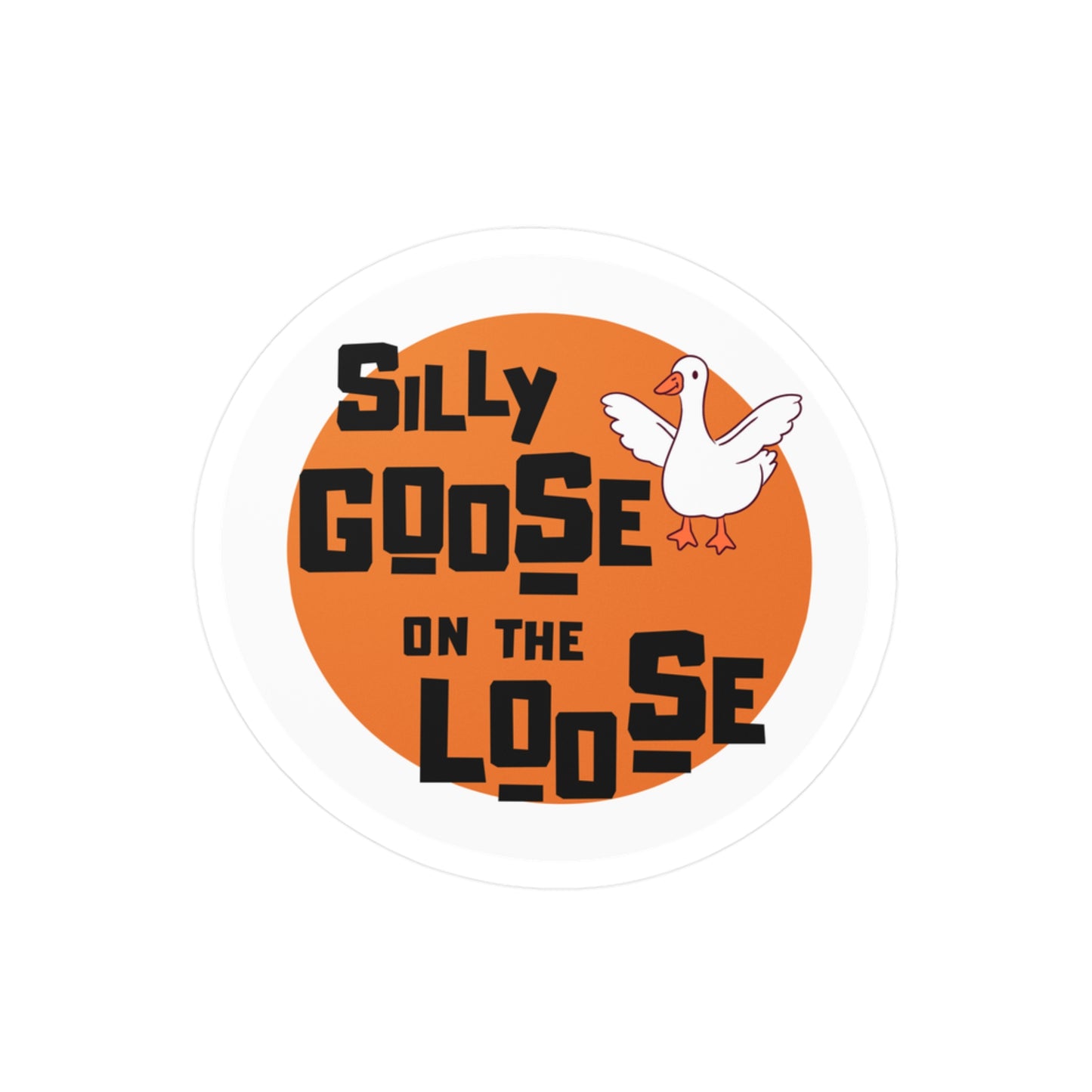 Silly Goose Kiss-Cut Vinyl Decal