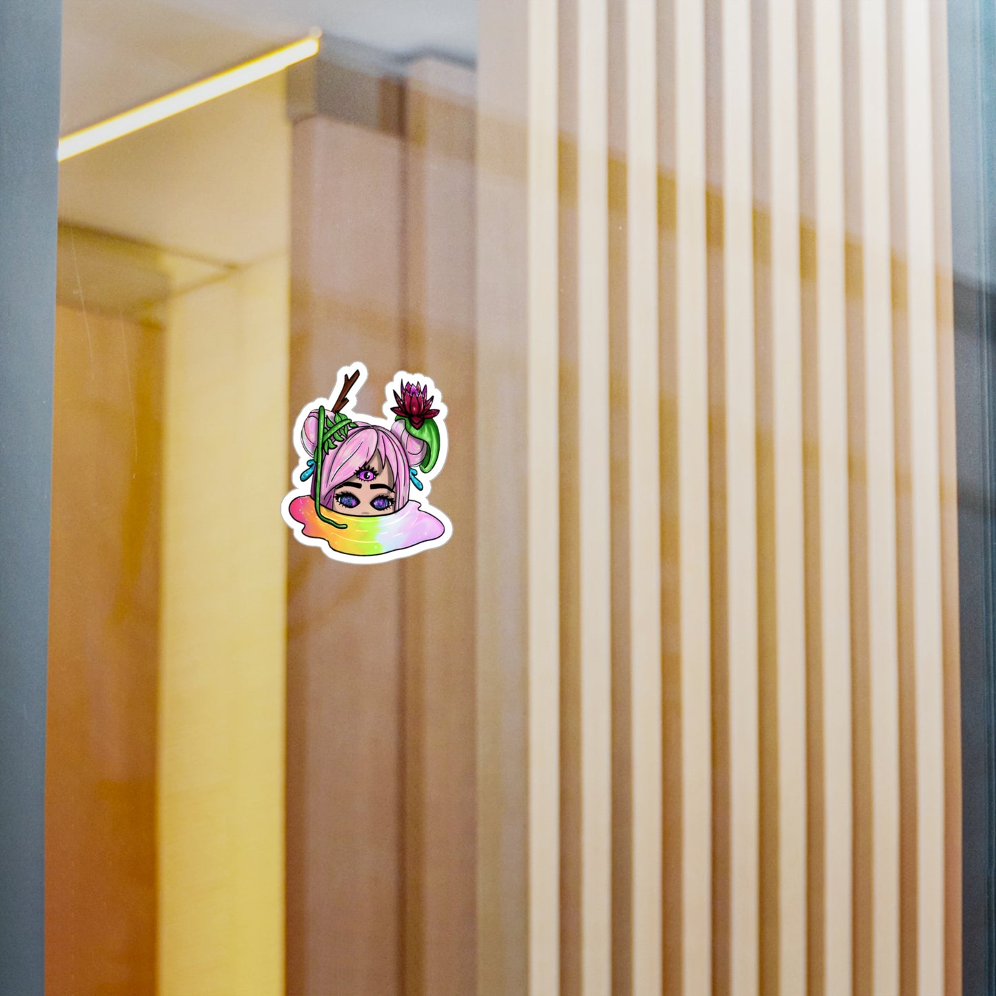 Rainbow Puddles Kiss-Cut Vinyl Decals
