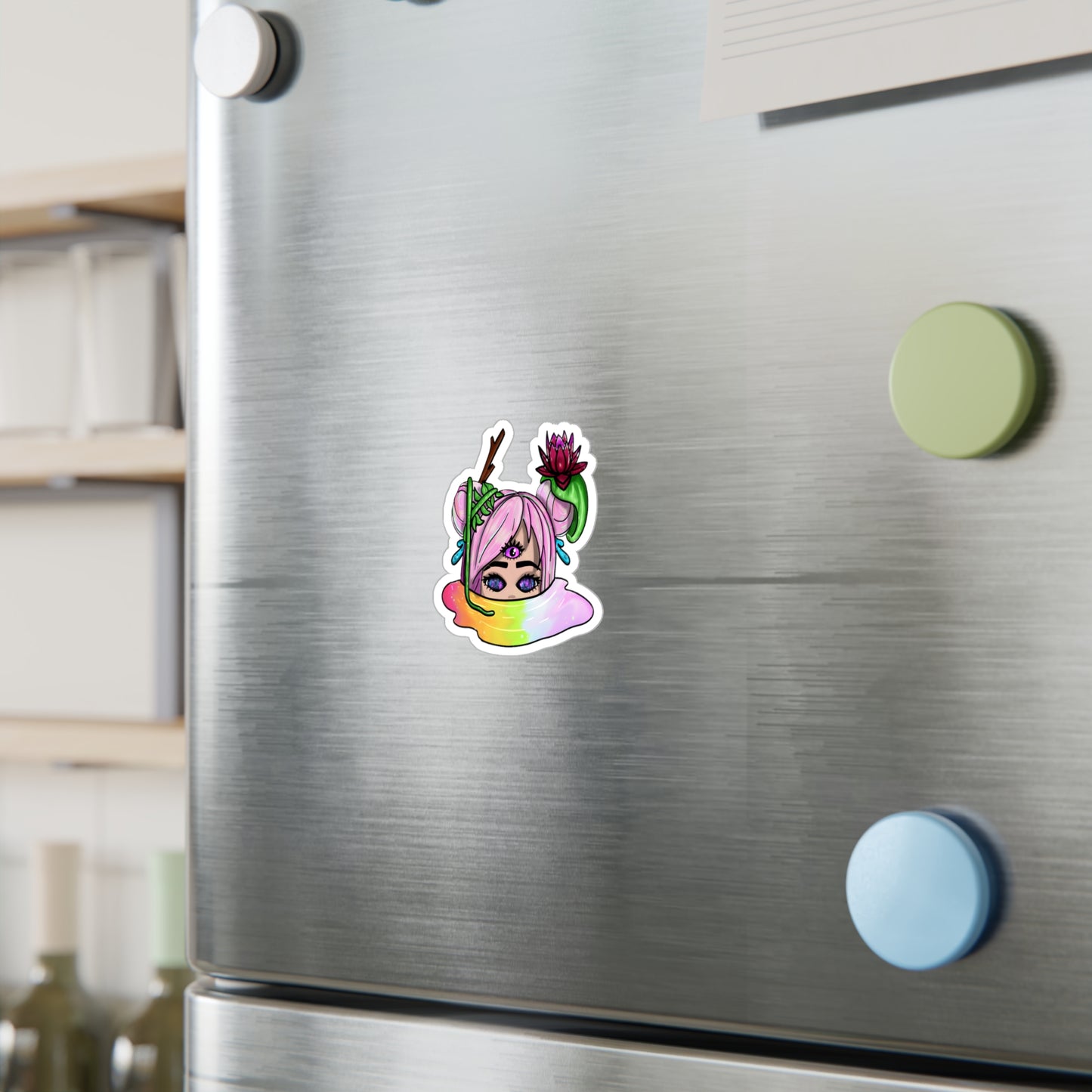 Rainbow Puddles Kiss-Cut Vinyl Decals
