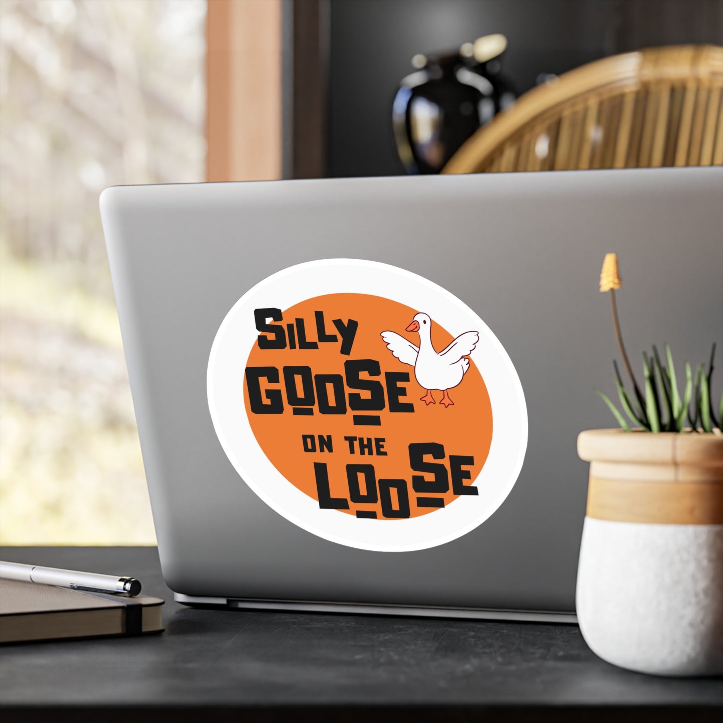 Silly Goose Kiss-Cut Vinyl Decal