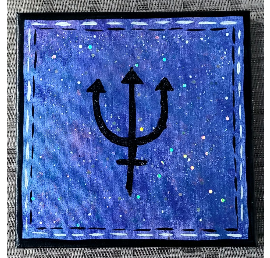 8" Neptune Painting