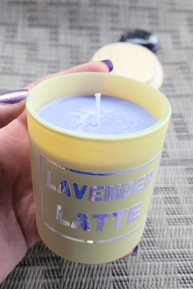 'Lavender Latte' Vanilla and Lavender Soy Candle