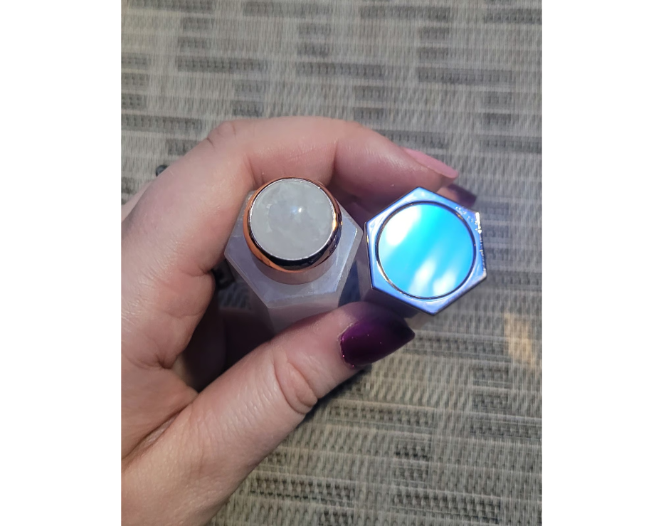 Natural Quartz Essential Oil Massage Roller Single Point Column Empty