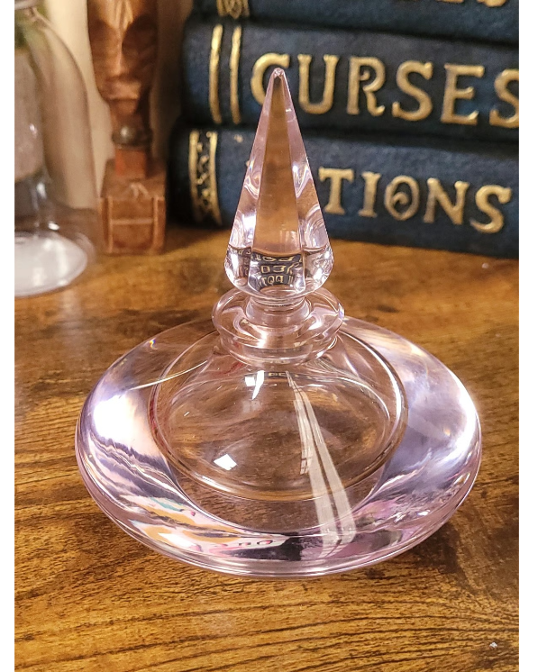 Pink Tinted Glass Perfume Bottle