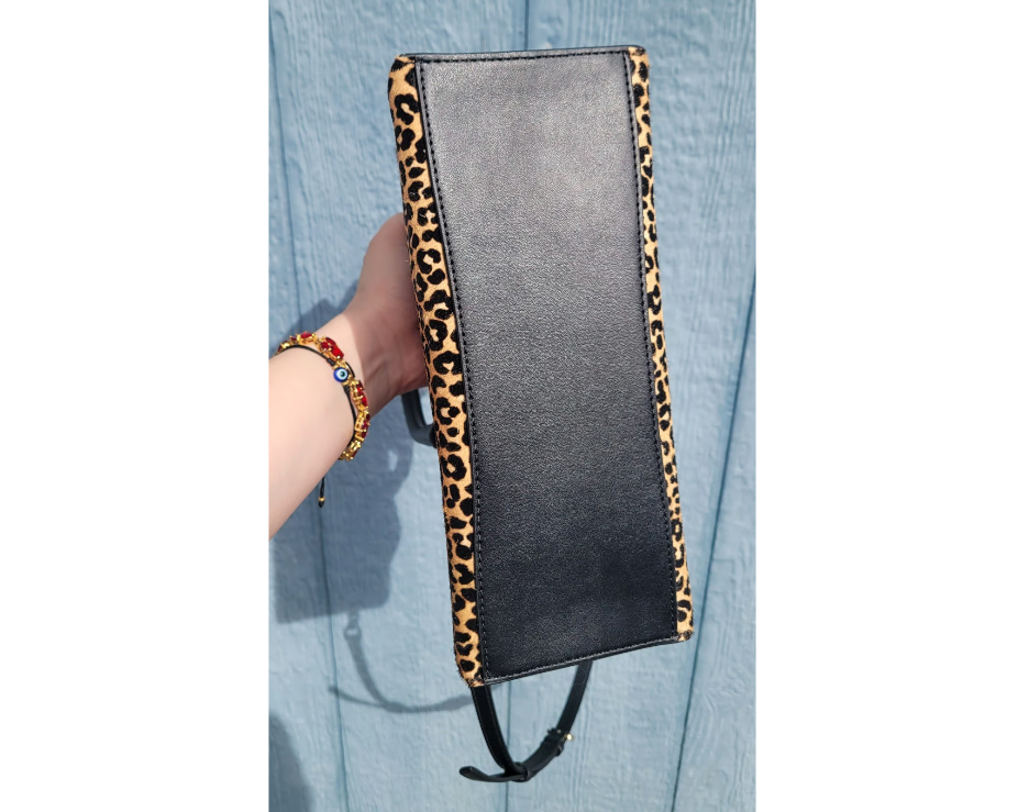 Michael Kors Ruby Small Leopard Print Calf Hair Satchel
