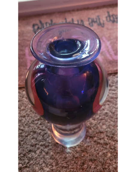 Italian Murano style Decorative Glass Art Vase #1