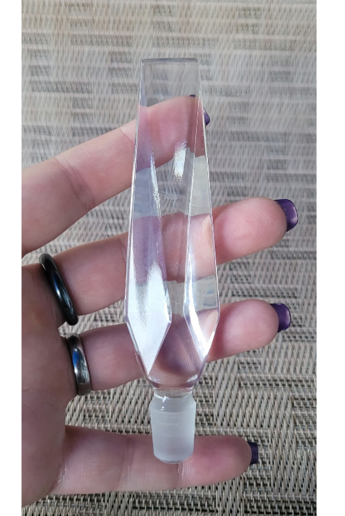 Deco Style Vintage Handcut Crystal Perfume Bottle